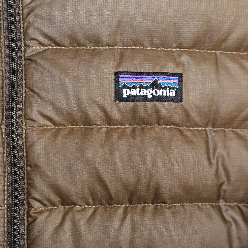 Patagonia Men's Down Sweater Jacket Chocolate Brown Size S - Picture 3 of 11